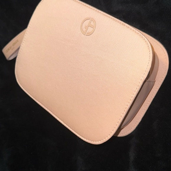 Giorgio Armani Pouch blush pink nude cosmetic toiletry case holder/ wristlet - Picture 5 of 15